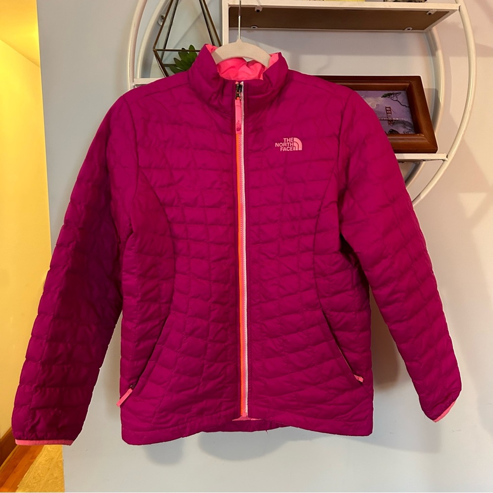 The North Face Kids Youth Girls Large L 14/16 Pink Insulated Thermoball Jacket